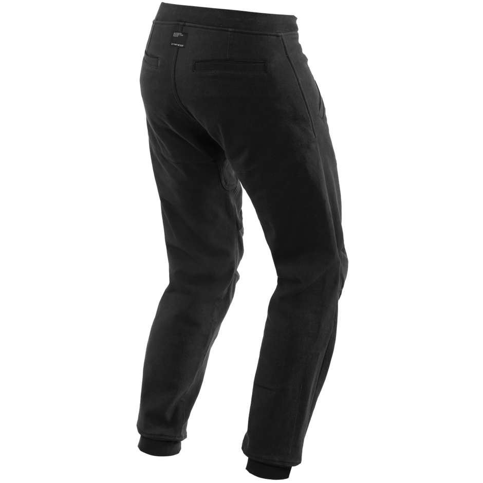 Motorcycle Pants in Dainese TRACKPANTS Black Fabric