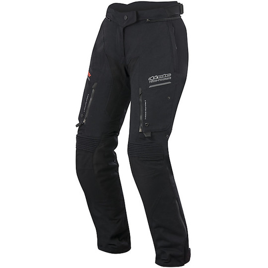 Motorcycle Pants Women Technical Alpinestars Stella Valparaiso 2 Drystar Pants Black Grey