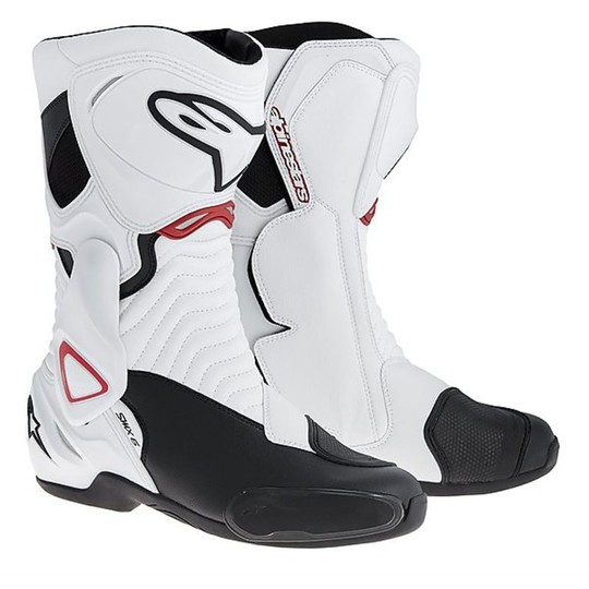 Motorcycle Racing Boots Alpinestars S-MX 6 Black / Red