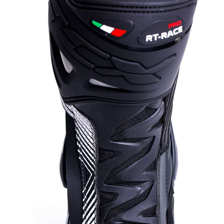 Motorcycle Racing Boots Tcx Rt-race Pro Air Black White Gray