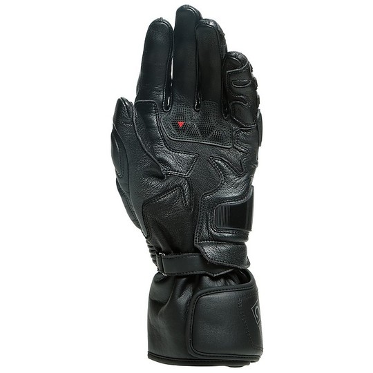 Motorcycle Racing Gloves in Dainese DRUID 3 Black Leather
