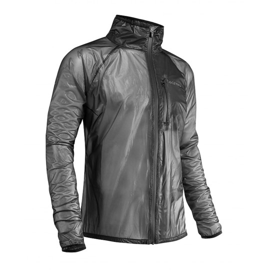 Motorcycle Rain Jacket Acerbis Rain Dek Pack Black