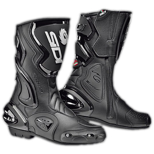 Motorcycle Road racing boots Sidi Cobra Rain Black