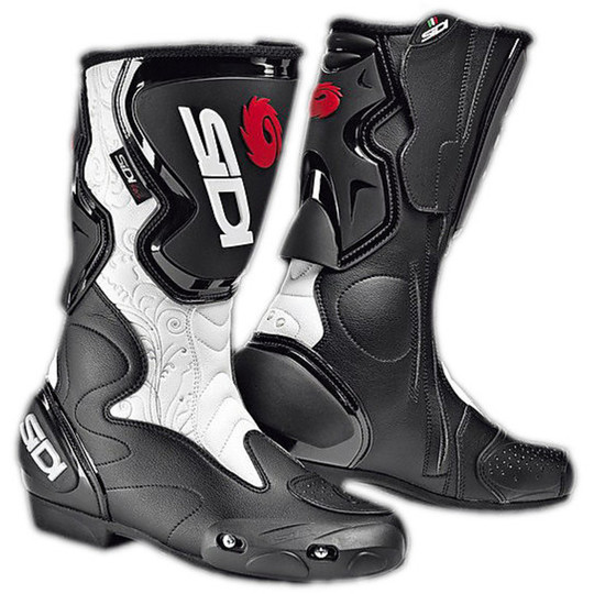 Motorcycle Road racing boots Sidi Fusion Woman You Black White