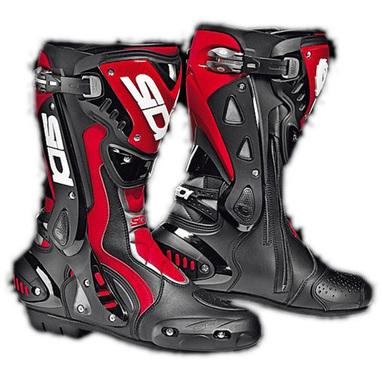 Motorcycle Road racing boots Sidi St Black-Red