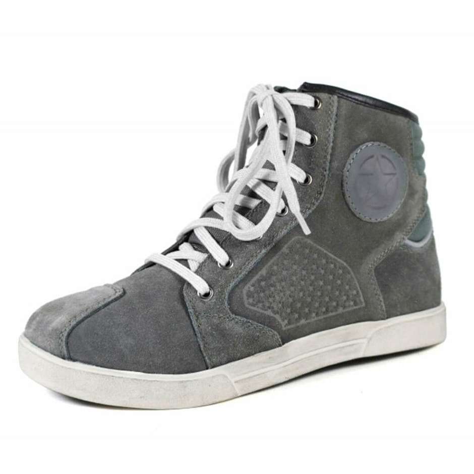 Motorcycle Shoes Woman Sneakers Harisson YANKEE LADY Gray