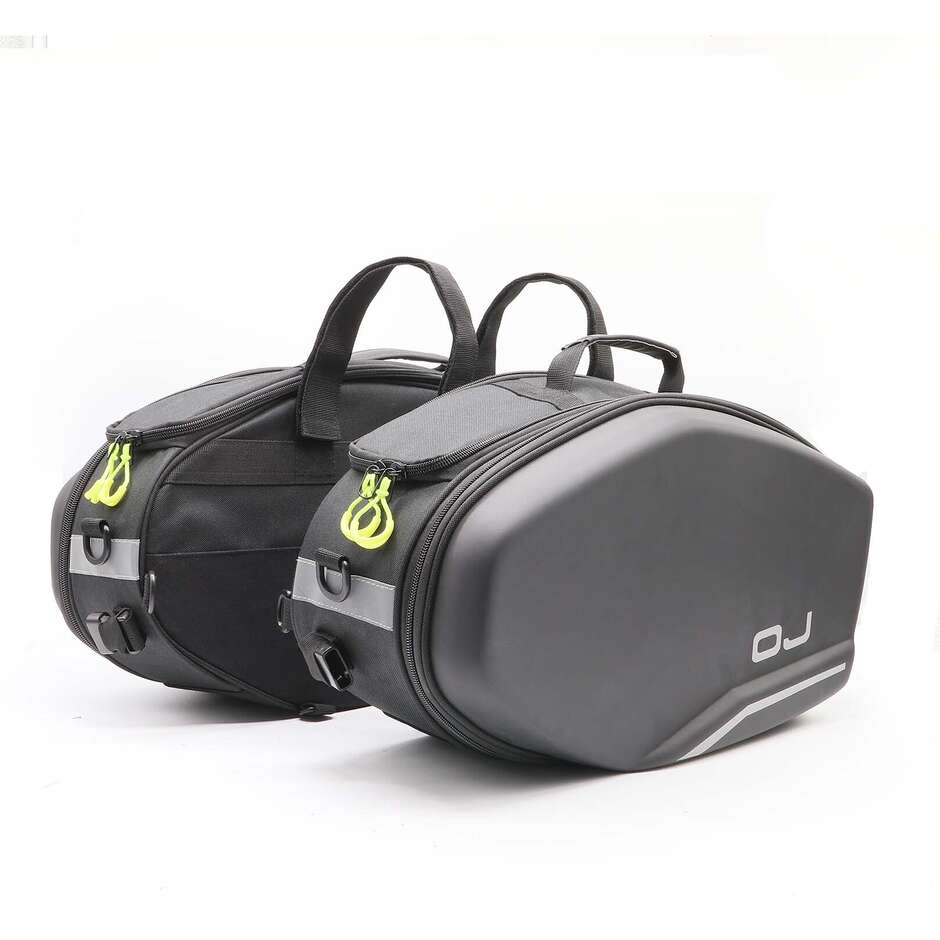 Motorcycle side bags OJ TWO BAGS Black 20 / 27L.