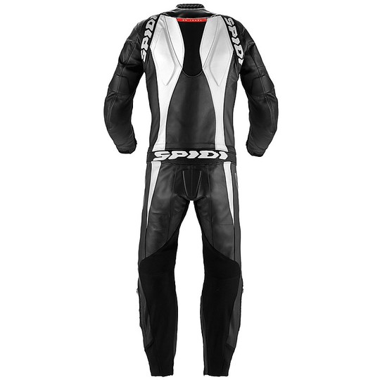 Motorcycle Suit in Split Leather 2Pcs Spidi SUPERSPORT TOURING Black