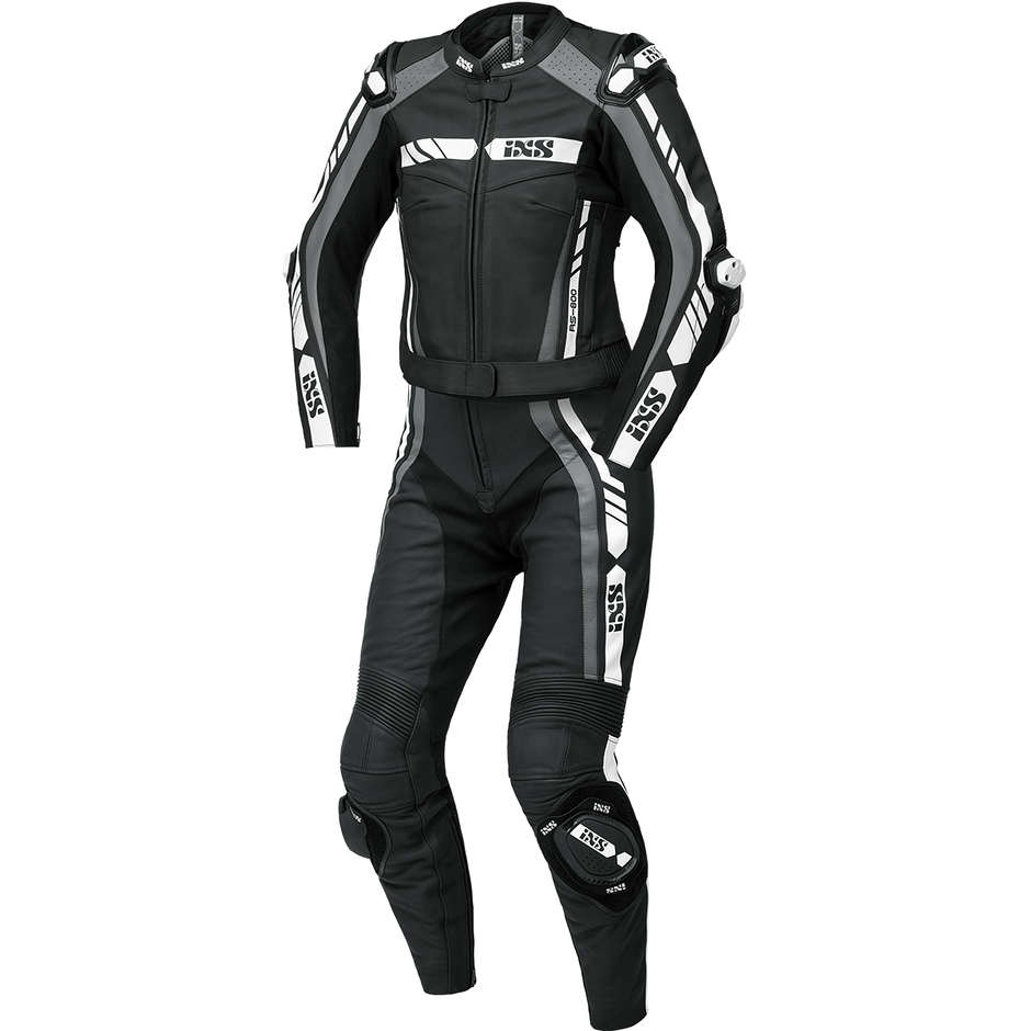 Motorcycle Suit Woman Divisible Ixs RS-800 1.0 2pcs. Black Gray White