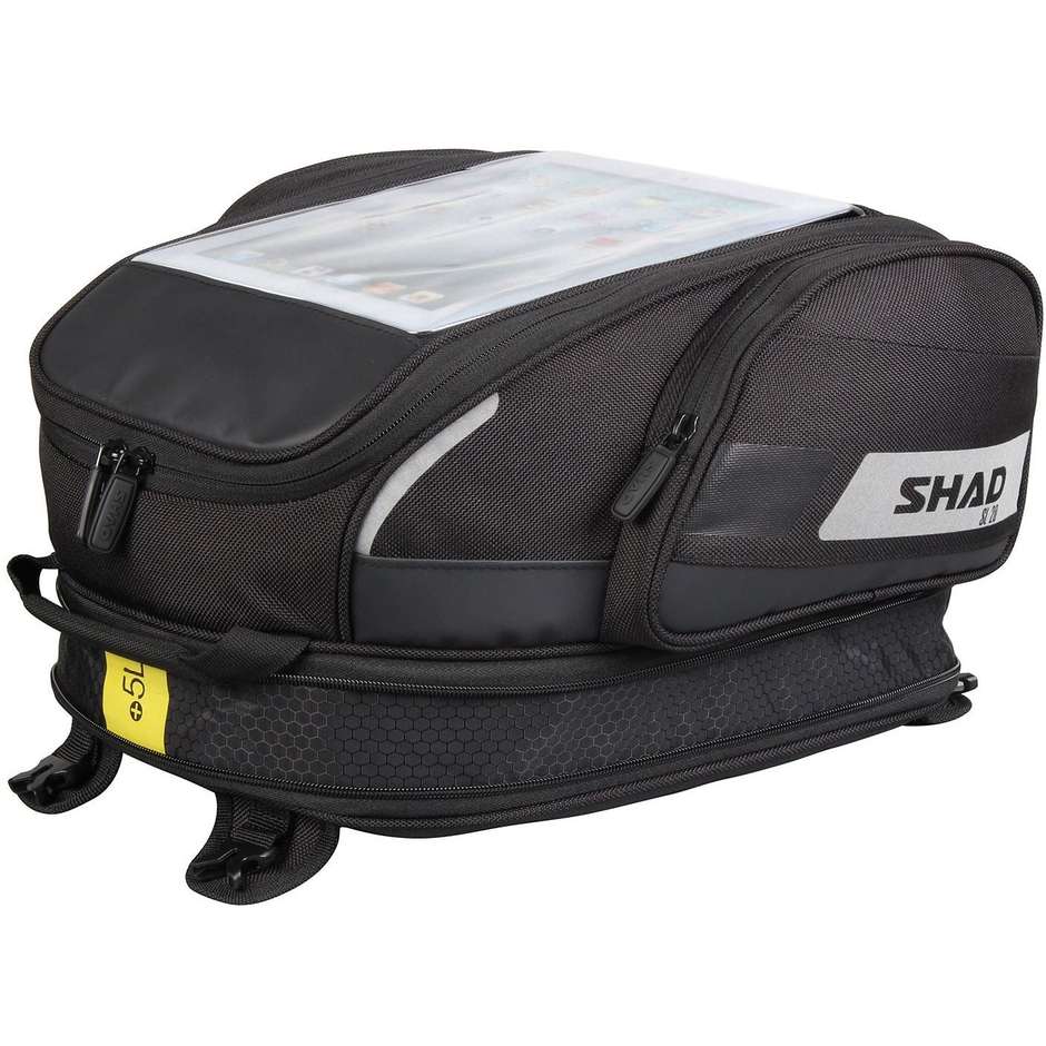 Motorcycle Tank Bag Shad SL20F Expandable With Fixing Straps