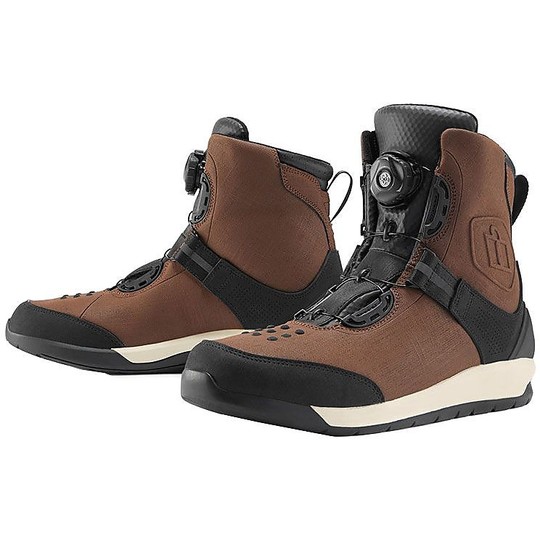 Motorcycle Technical Boots Icon PATROL 2 Brown