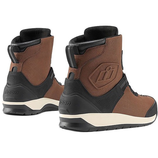 Motorcycle Technical Boots Icon PATROL 2 Brown