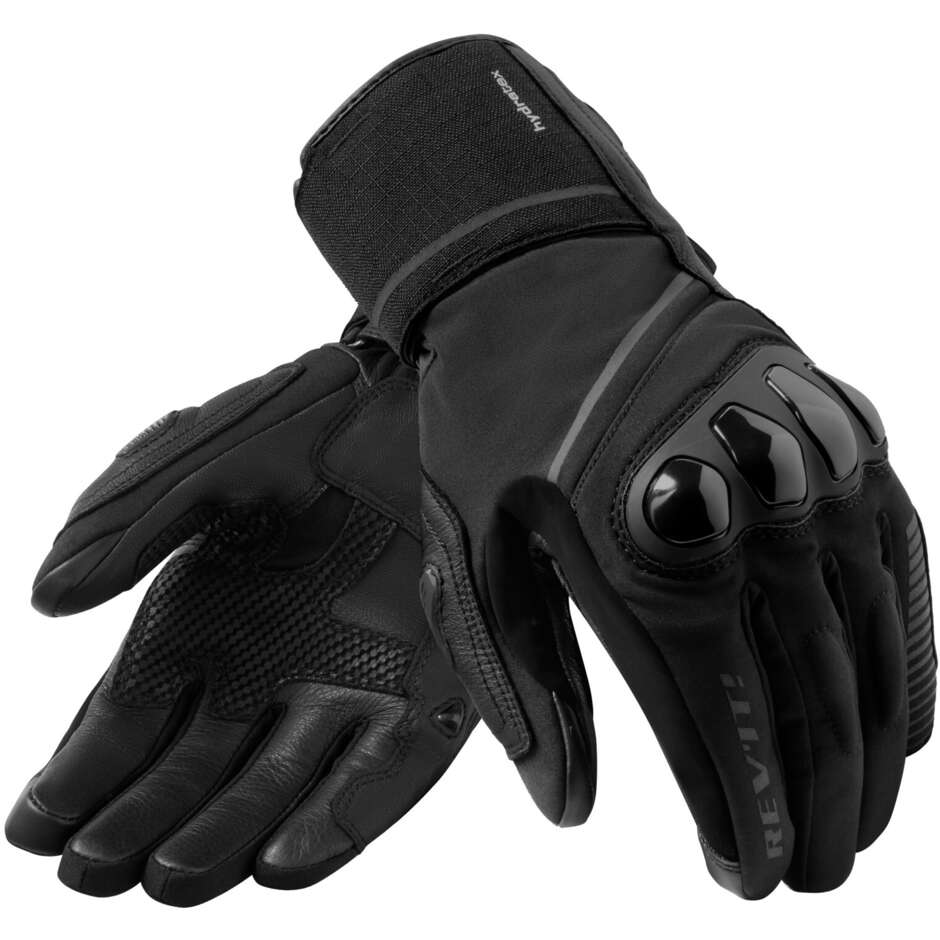Motorcycle Touring Gloves Rev'it SUMMIT 4 H2O Black