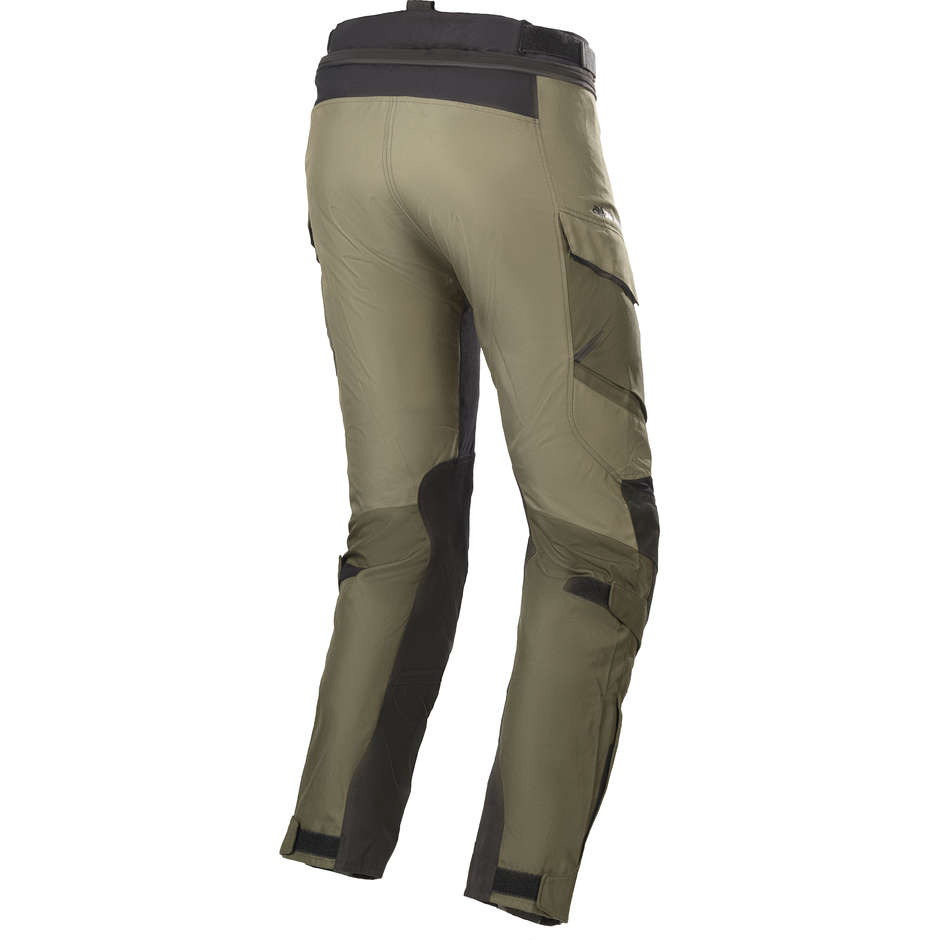 Motorcycle Touring Pants Alpinestars ANDES v2 Drystar Forest Green Military