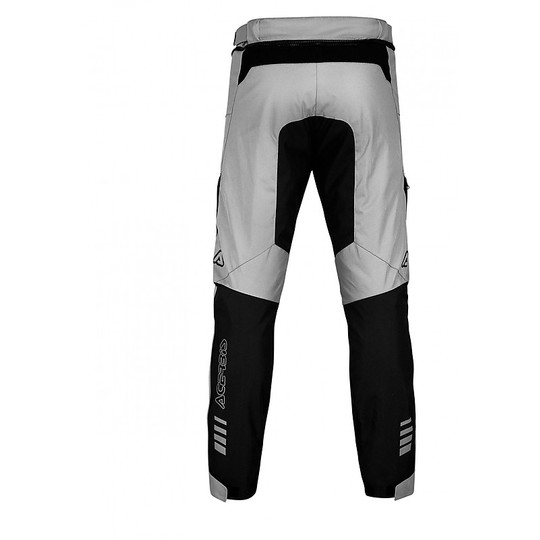 Motorcycle trousers in Touring Acerbis ADVENTURE fabric Black Gray