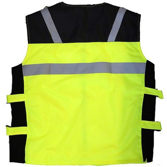 Motorcycle Vest High Visibility Reflective fluorescent yellow with Inserts Profuture