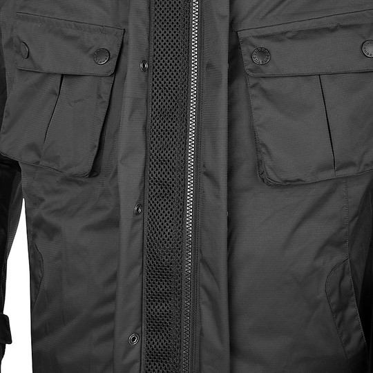 Motorcycle Vest In Urban Tucano Certified Fabric 8199mf284 AEROS 2G Black