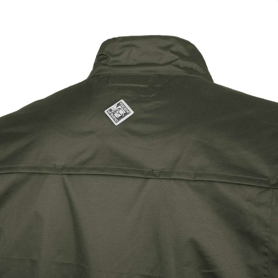 Motorcycle Vest In Urban Tucano Certified Fabric 8199mf284 AEROS 2G Dark Green