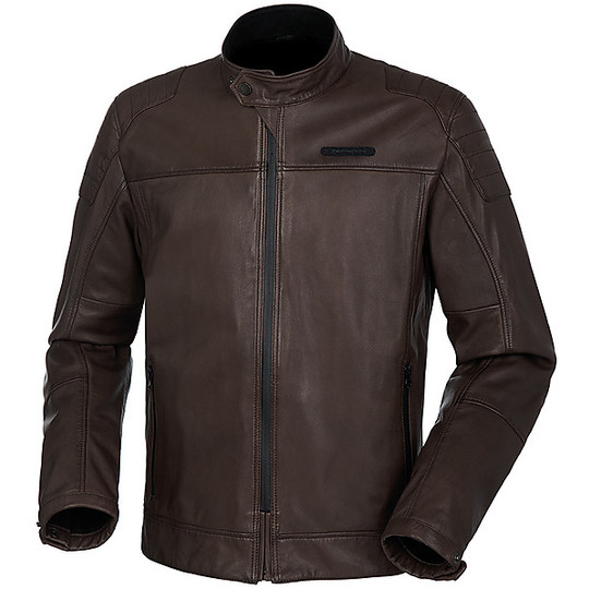 Motorcycle Vest In Urban Tucano Certified Leather 8189MF079 PEL 2G Brown