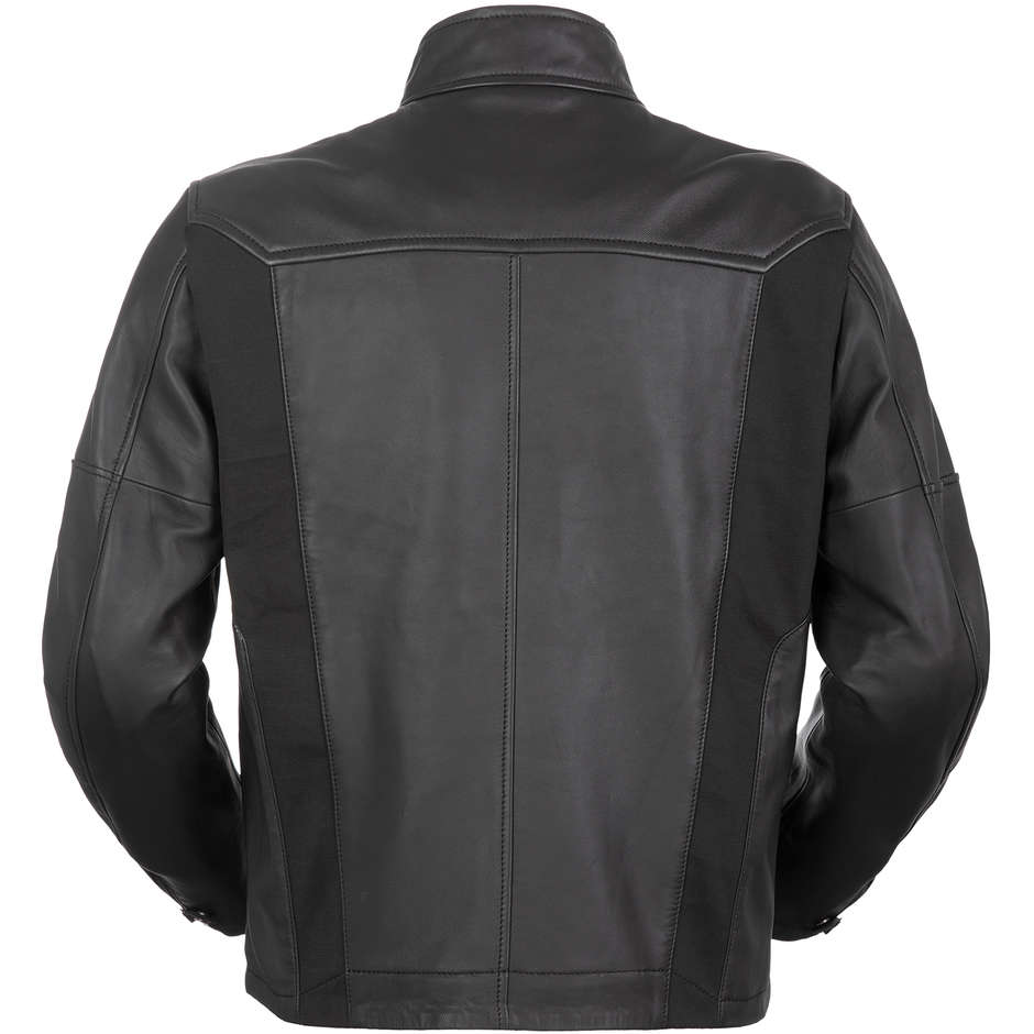 Motorcycle Vest In Urban Tucano Certified Leather 8204MF283 RIVS Black