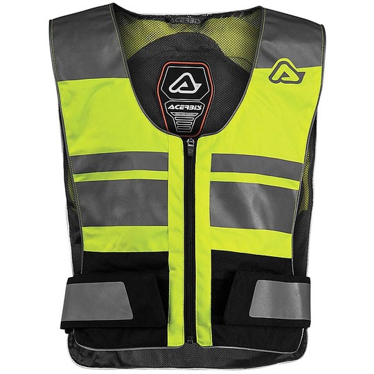 Motorcycles Technical High Visibility Vest Freeweay With back protector