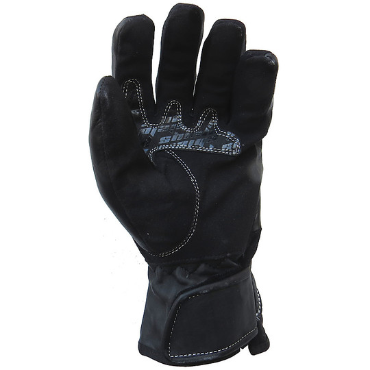 Motorrad-Handschuhe aus echtem Leder Mit Guards Black Modell Straße