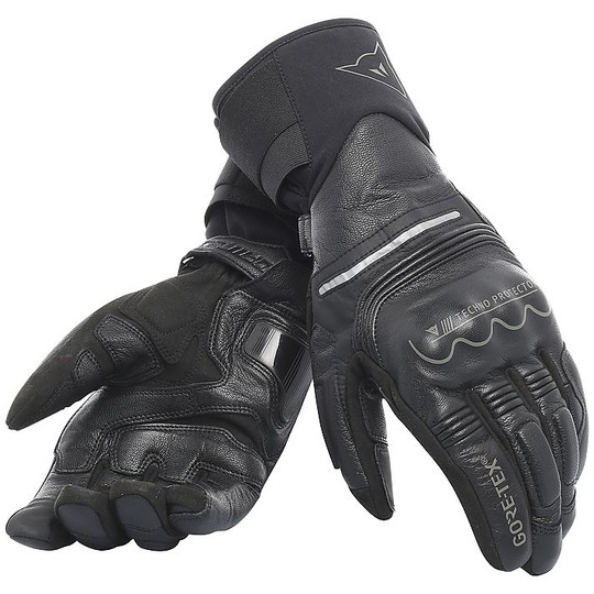 Motorrad-Handschuhe aus Leder Dainese UNIVERSE Gore-Tex schwarz