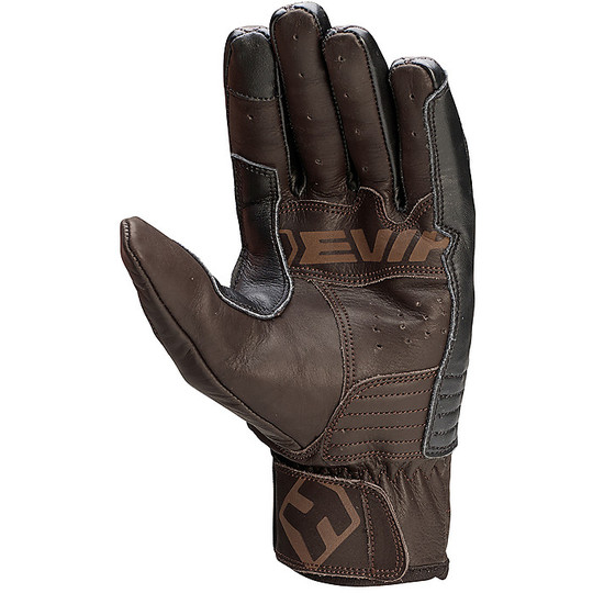 Motorrad-Handschuhe aus Leder Hevik Garage EC Brown