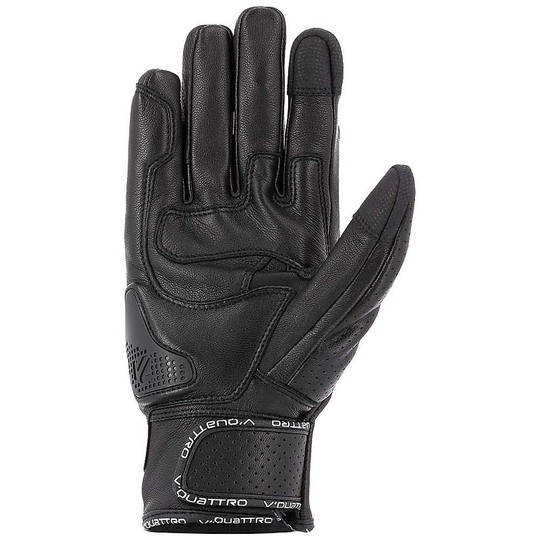 Motorrad-Handschuhe aus Leder Racing Vquattro EAGLE PRO 18 Black