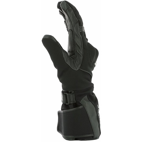 Motorrad-Handschuhe aus Leder und Textil Vquattro Tourismus 17 GTX Schwarz