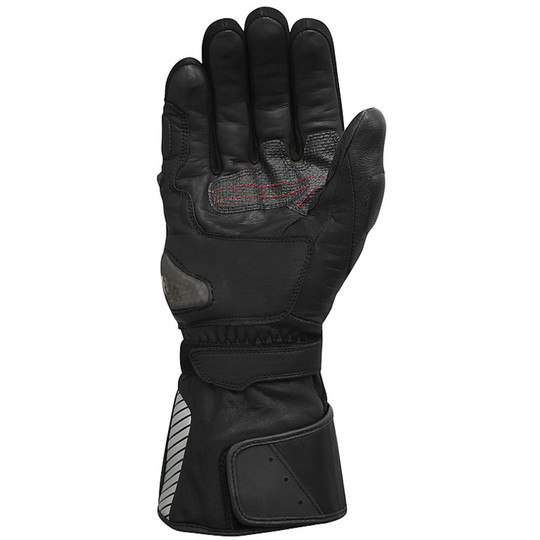 Motorrad-Handschuhe Leder REV'IT Phantom Gore-Tex Blacks