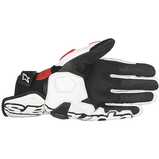 Motorrad-Handschuhe Sommer Alpine Sp-X Air Carbon Black Red White