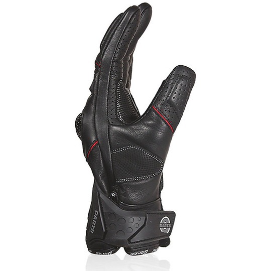 Motorrad-Handschuhe Sommer Darts in schwarzer Haut Sturm-Zertifikat
