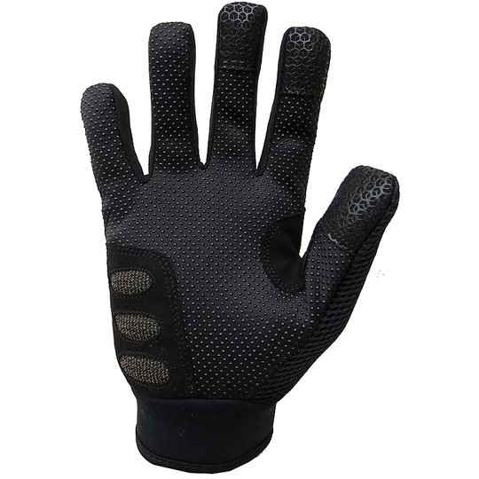 Motorrad-Handschuhe Sommer ProZukunft Stoff mit schwarzen indischrot