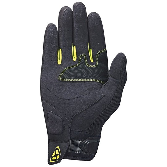 Motorrad-Handschuhe Sommer Textil Ixon RS LIFT 2.0 Schwarz Grau Gelb