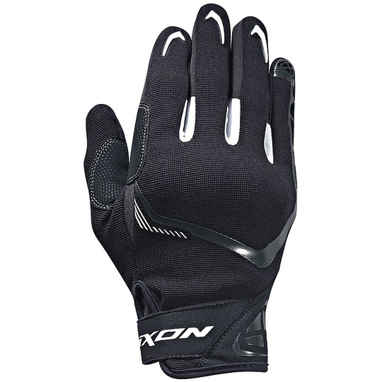 Motorrad-Handschuhe Sommer Textil Ixon RS LIFT 2.0 Schwarz Weiß