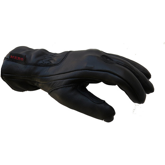 Motorrad-Handschuhe Winter-HERO 997 Leder mit wasserdichter Schutz