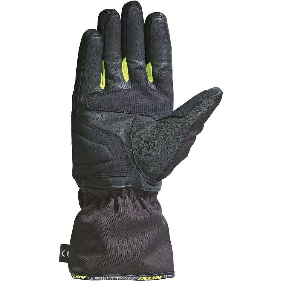 Motorrad-Handschuhe Winter-Stoff Ixon PRO ARROW CE-Schwarz-Gelb