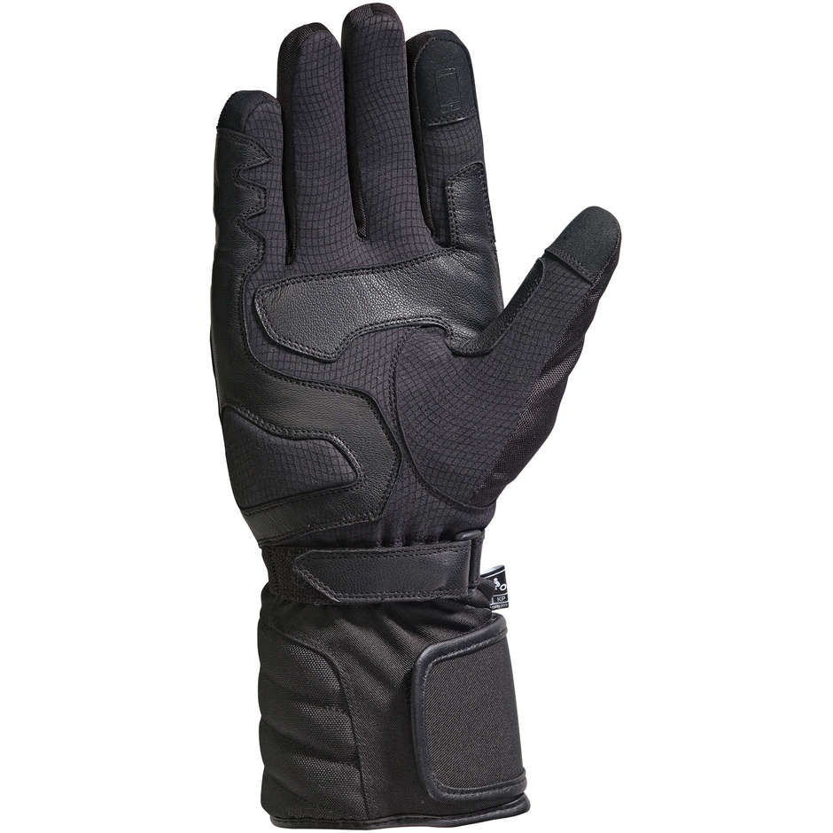 Motorrad-Handschuhe Winter-Stoff Ixon PRO HALTEN EC Schwarz Weiß
