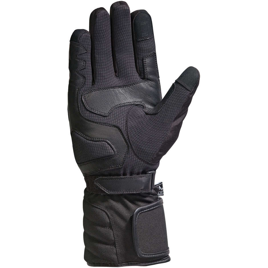 Motorrad-Handschuhe Winter-Stoff Ixon PRO HALTEN EC Schwarz