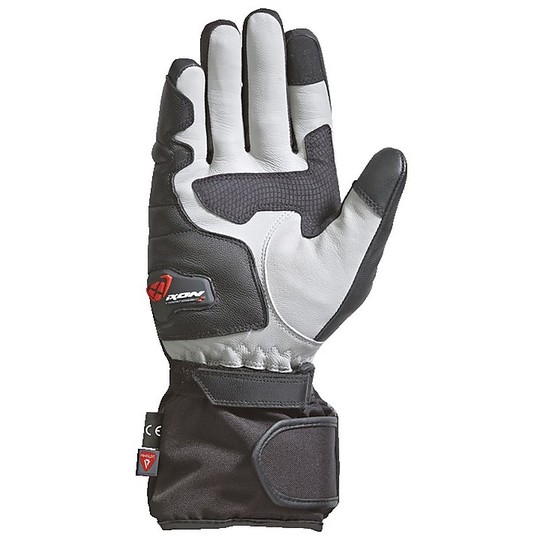 Motorrad-Handschuhe Winter-Stoff Ixon PRO RESCUE EC Schwarz Grau