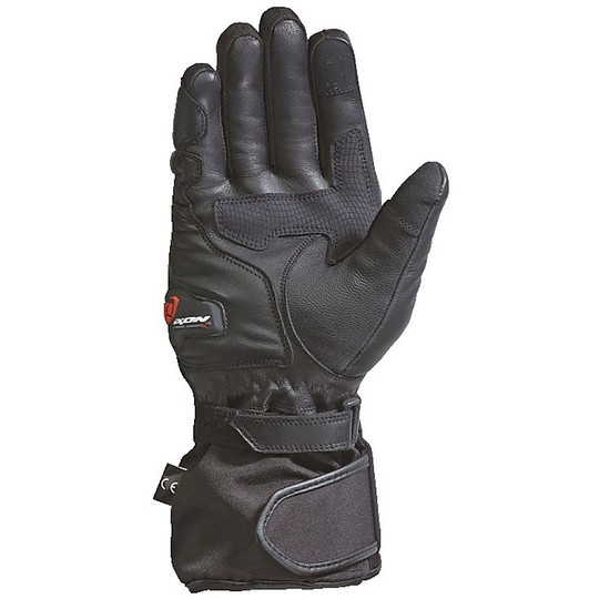 Motorrad-Handschuhe Winter-Stoff Ixon PRO RESCUE EC Schwarz