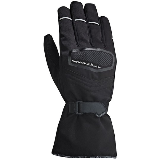Motorrad Handschuhe Winter Stoff und Leder Ixon Pro HP Schwarz Spy