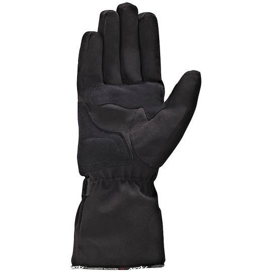 Motorrad-Handschuhe Winter-Stoff und Leder Ixon Pro Spy HP Schwarz Weiß