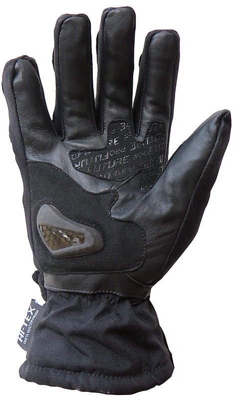 NORMAN Winter-Motorradhandschuhe Wasserdicht – Leder/Cordura, Thinsulate Isolierung, Größe XL, Schwarz