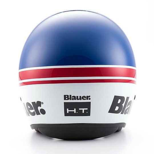 Motorrad-Helm Blauer Jet Pilot 1.1 HT-Faser Multicolor Blau Weiß