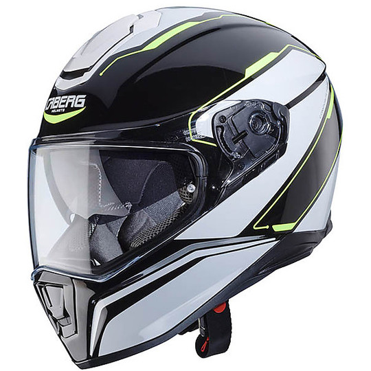 Motorrad Helm Caberg Integral Modell Drift-Tour Black / White / Fluo