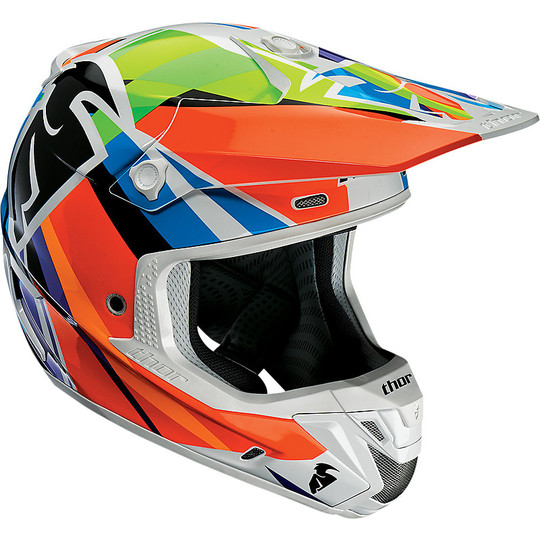 Motorrad-Helm Enduro Cross Thor Verge 2017 Tracer Multi Orange