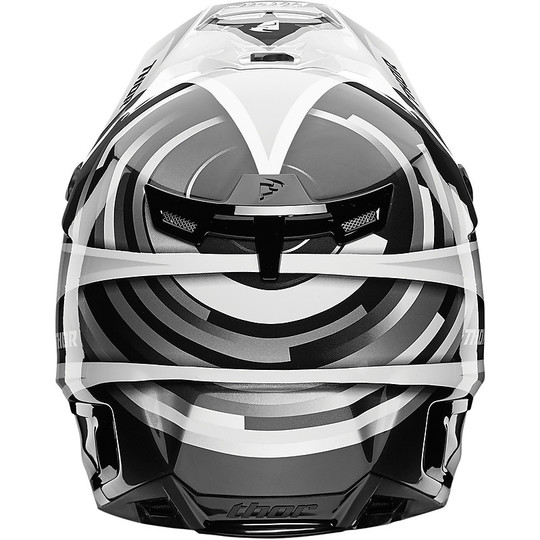 Motorrad-Helm Enduro Cross Thor Verge 2017 Vortechs Grau Weiß
