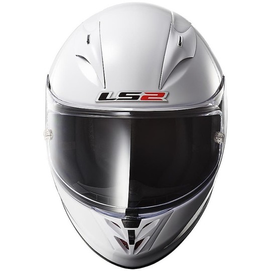 Motorrad Helm Integral Fiber LS2 FF323 Pfeil R Solide Weiß